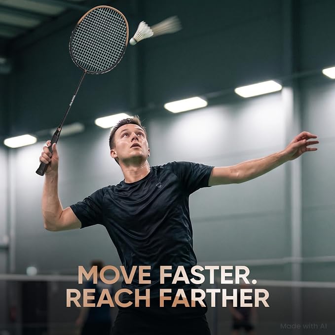 Carbon X PRO Badminton Racket, 4U Lightweight (70–75g)