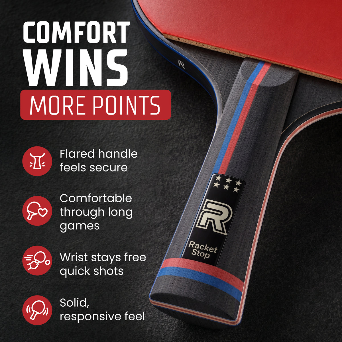 Inferno Pro-Grade Table Tennis Paddle with Case