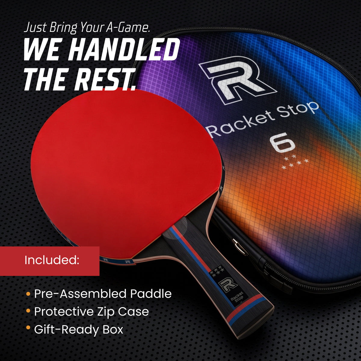Inferno Pro-Grade Table Tennis Paddle with Case