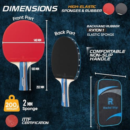Velocity Table Tennis Paddle Set