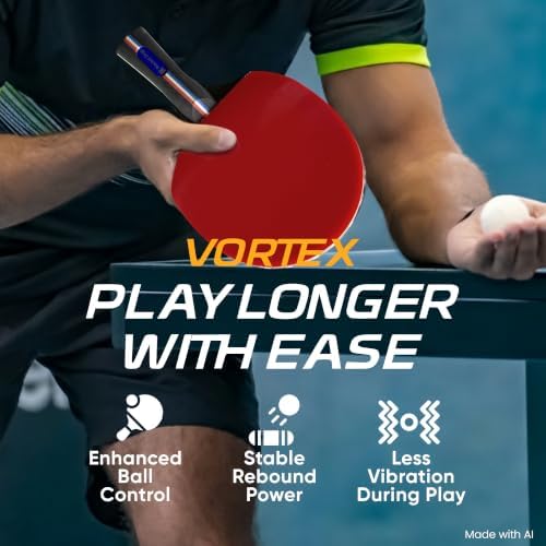 Vortex Table Tennis Paddle with Case