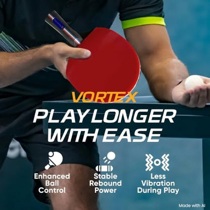 Vortex Table Tennis Paddle with Case